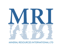 Blue MRI Mineral Resources International logo, supplements health theme